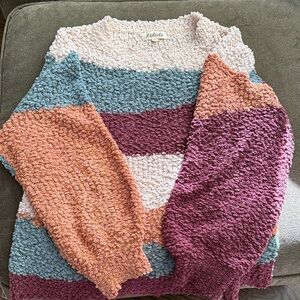 Listicle Cozy Multicolor Striped Sweater